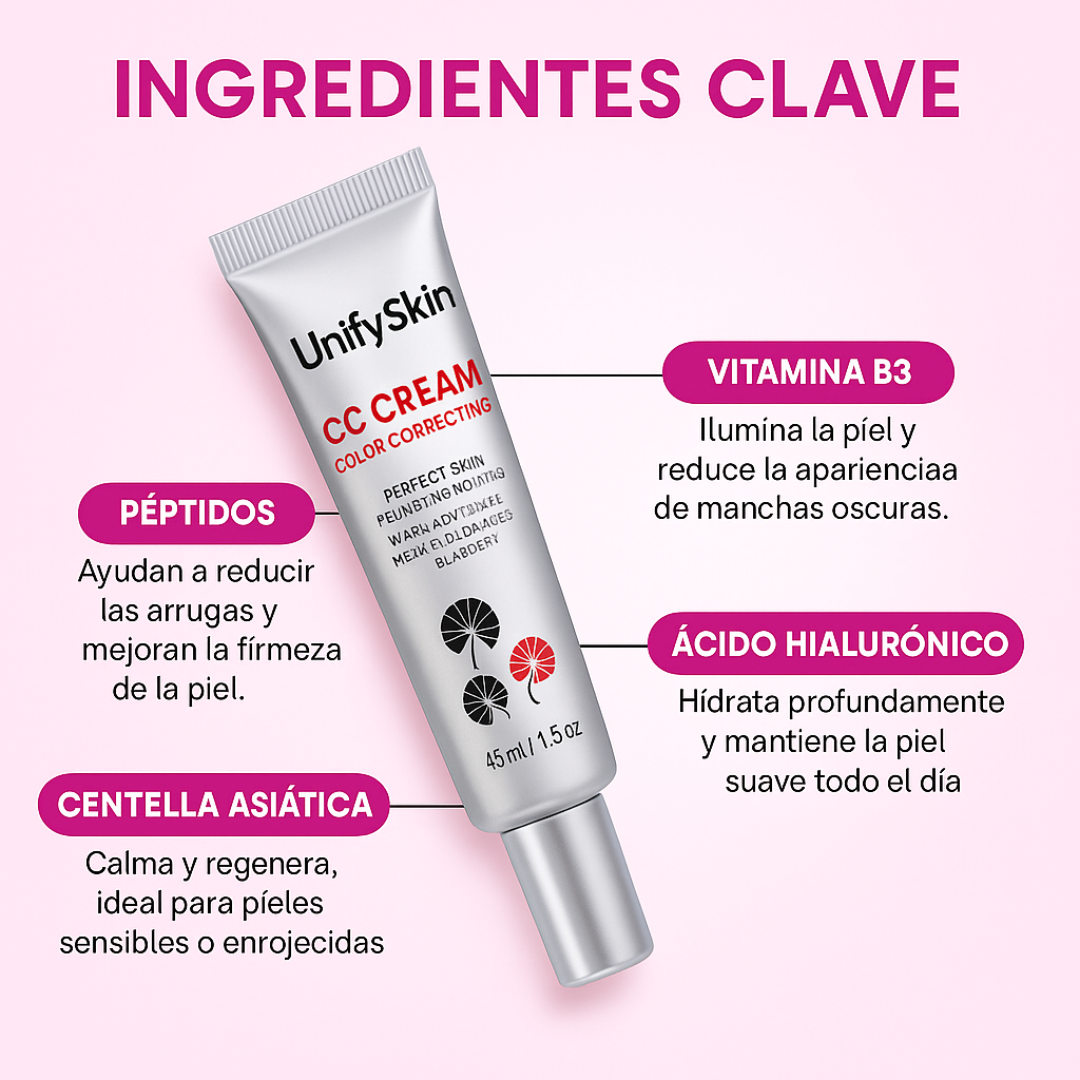 UnifySkin™ CC Cream | Corrige, Hidrata y Protege en un Solo Paso
