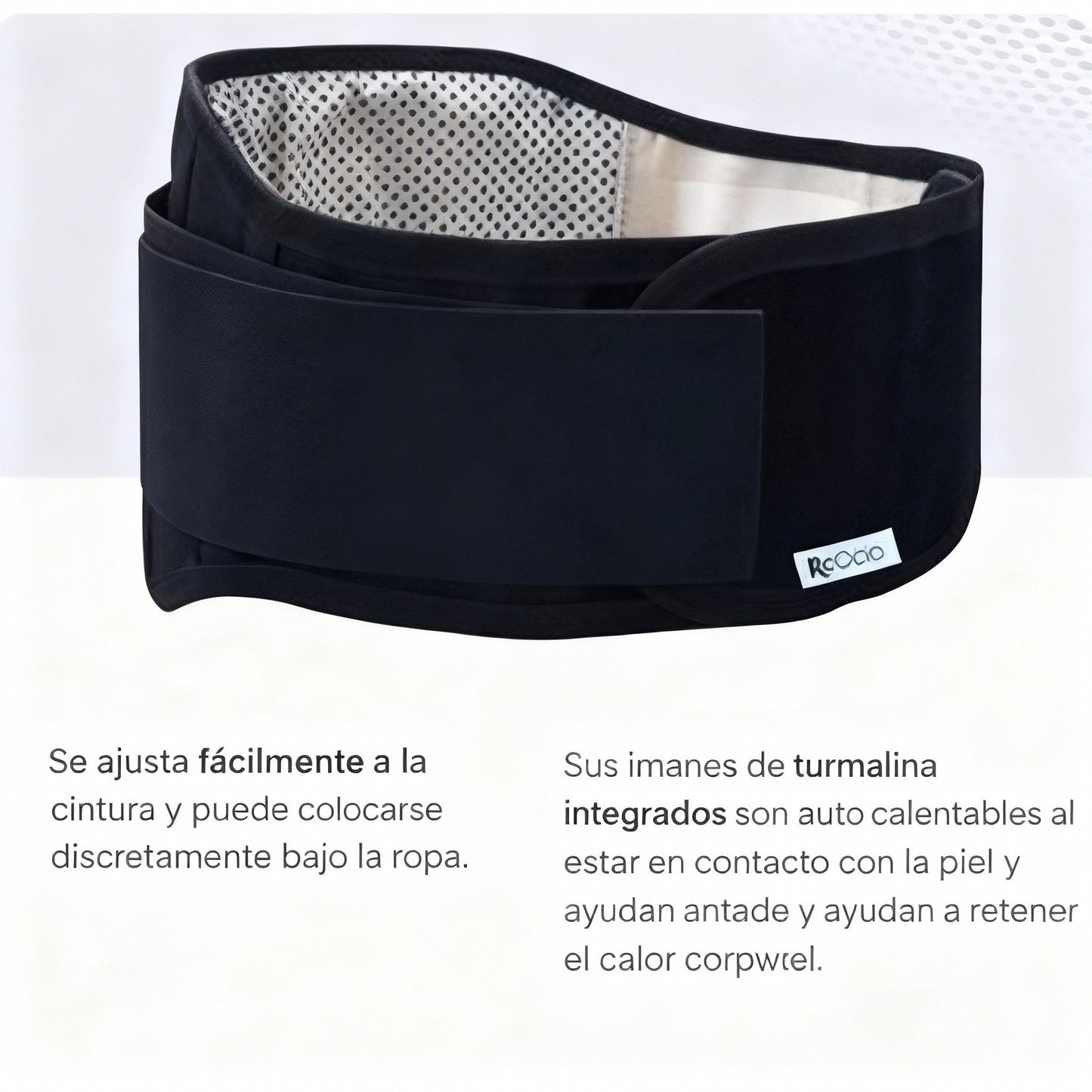 Alivia tu espalda y aguanta el día sin dolor con nuestra Faja TÉRMICA LUMBAR con Imanes de Turmalina