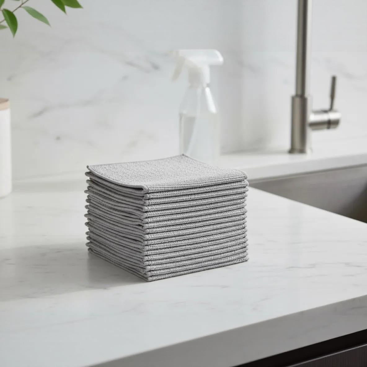 Pack de 3 Paños de fibra metálica para limpieza profunda