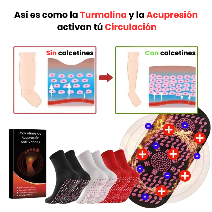 Activa tu circulación y alivia el cansancio con nuestros Calcetines de Compresión Terapéutica con Efecto Antivarices