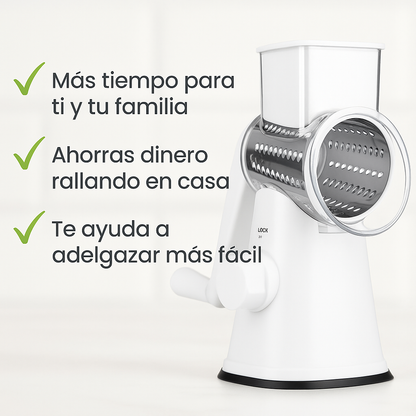Ahorra tiempo cocinando con el RALLADOR 3 en 1 🧑‍🧑‍🧒‍🧒