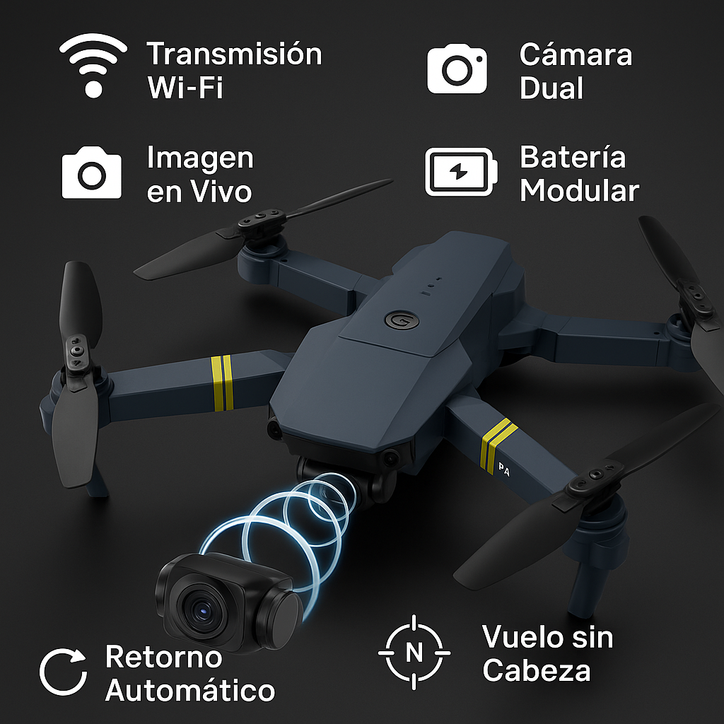 Sorprende a tus hijos con el DRON PLEGABLE 4K + MALETÍN DE TRANSPORTE Y X2 BATERÍAS PARA EL DRON GRATIS 🎁