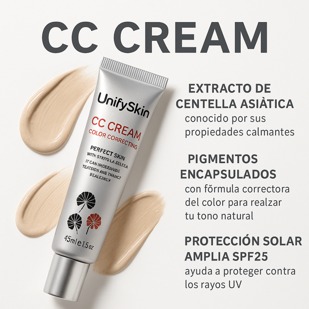 UnifySkin™ CC Cream | Corrige, Hidrata y Protege en un Solo Paso