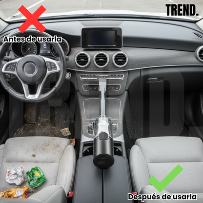 Elimina el polvo y mantiene tu coche impecable con nuestro Aspirador Portátil de Alta Potencia y Tamaño Compacto