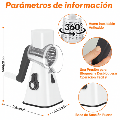 Ahorra tiempo cocinando con el RALLADOR 3 en 1 🧑‍🧑‍🧒‍🧒