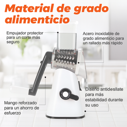 Ahorra tiempo cocinando con el RALLADOR 3 en 1 🧑‍🧑‍🧒‍🧒