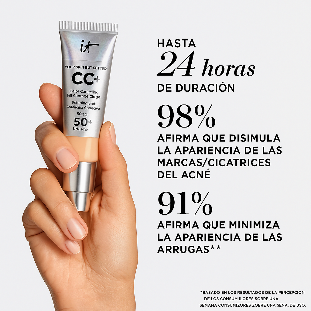iT Cosmetics OFICIAL - Base de Alta Cobertura con Protector Solar 50+