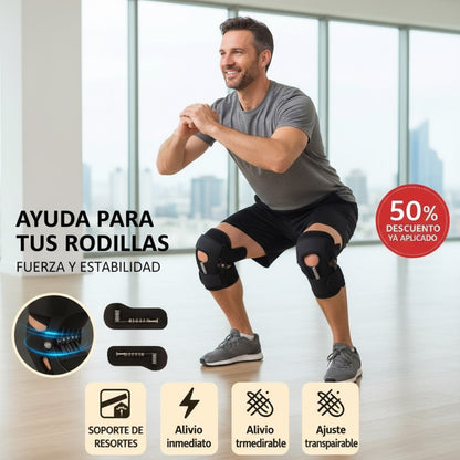 Rinde al máximo sin lesiones ni molestias con nuestra RODILLERA CON MUELLES ANTIDESLIZANTE