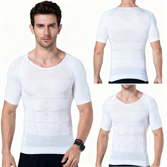 Define tu abdomen al instante con nuestra CAMISETA ESTILIZANTE invisible bajo la ropa