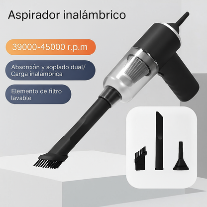 Elimina el polvo y mantiene tu coche impecable con nuestro Aspirador Portátil de Alta Potencia y Tamaño Compacto