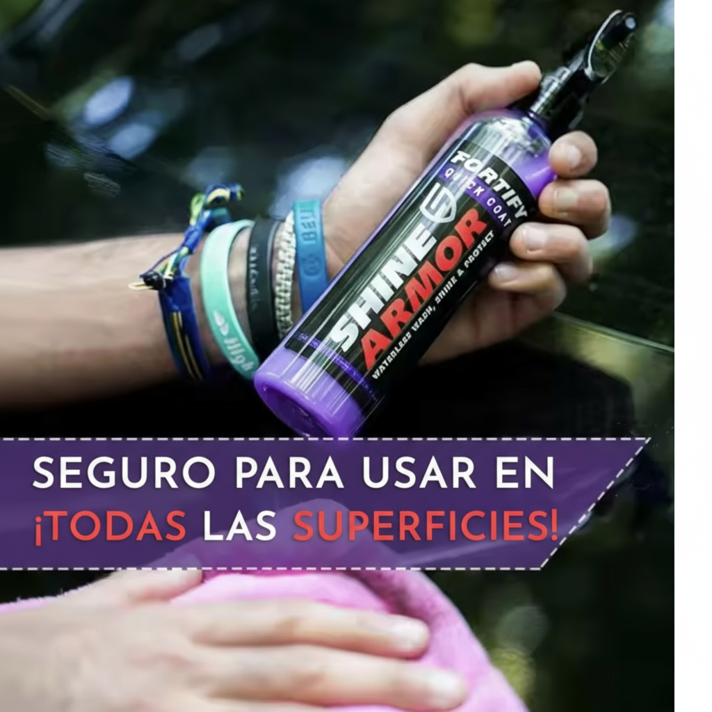 Limpia, sella y protege tu vehículo con nuestro Spray Cerámico Profesional con Brillo Intenso y Protección Antirayones