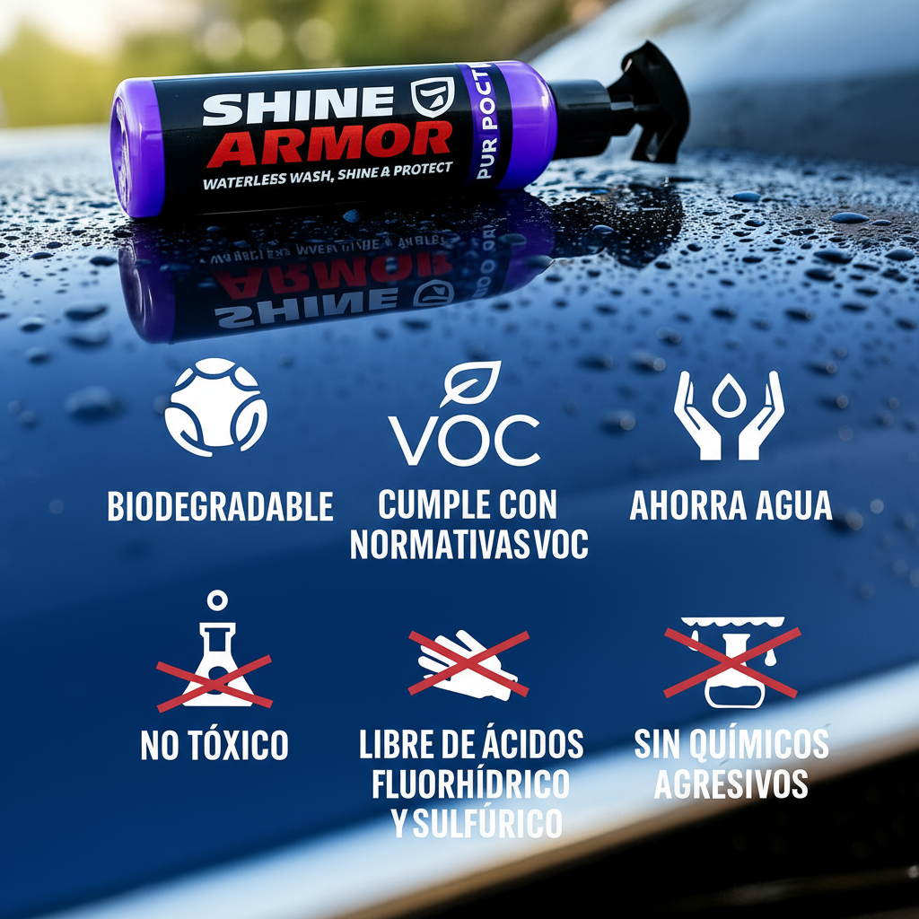Limpia, sella y protege tu vehículo con nuestro Spray Cerámico Profesional con Brillo Intenso y Protección Antirayones