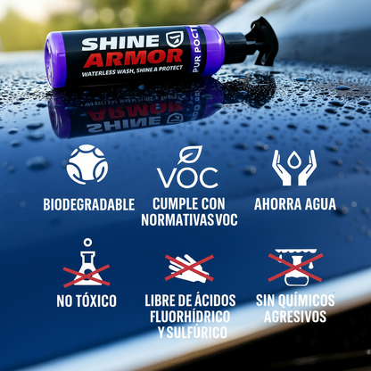 Limpia, sella y protege tu vehículo con nuestro Spray Cerámico Profesional con Brillo Intenso y Protección Antirayones