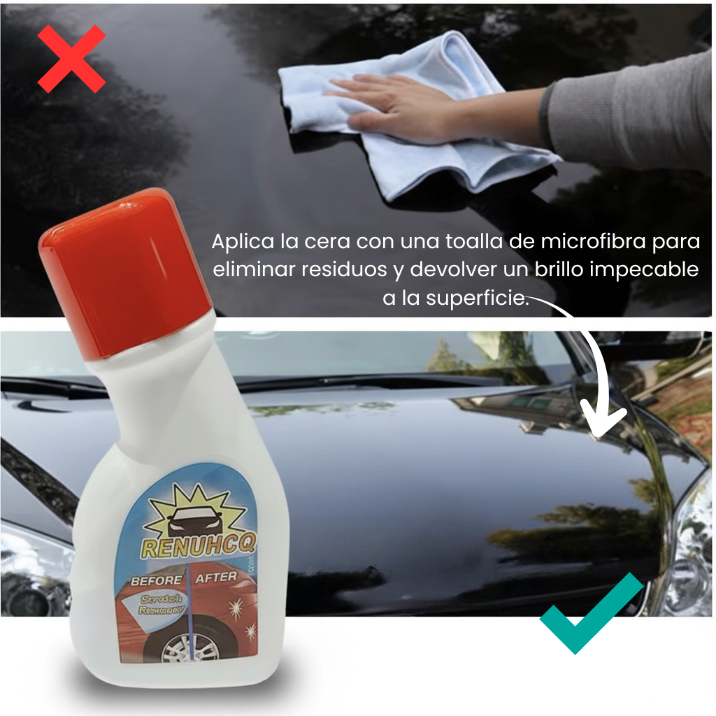 Elimina los arañazos y devuelve el brillo original con nuestra Cera Reparadora Profesional para Coche