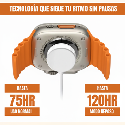 Mantente activo y conectado con el Smartwatch Ultra Pro con Doble Correa y Bluetooth Integrado