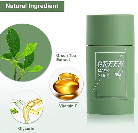 Crystal Skin™ - Green Tea ENRICHED Mask Stick - TRENDFINDER® (2025) 